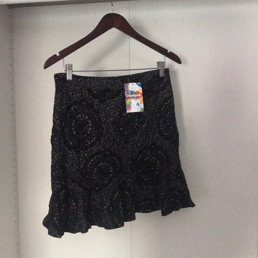 Desigual Black Yes Skirt brand new with tags